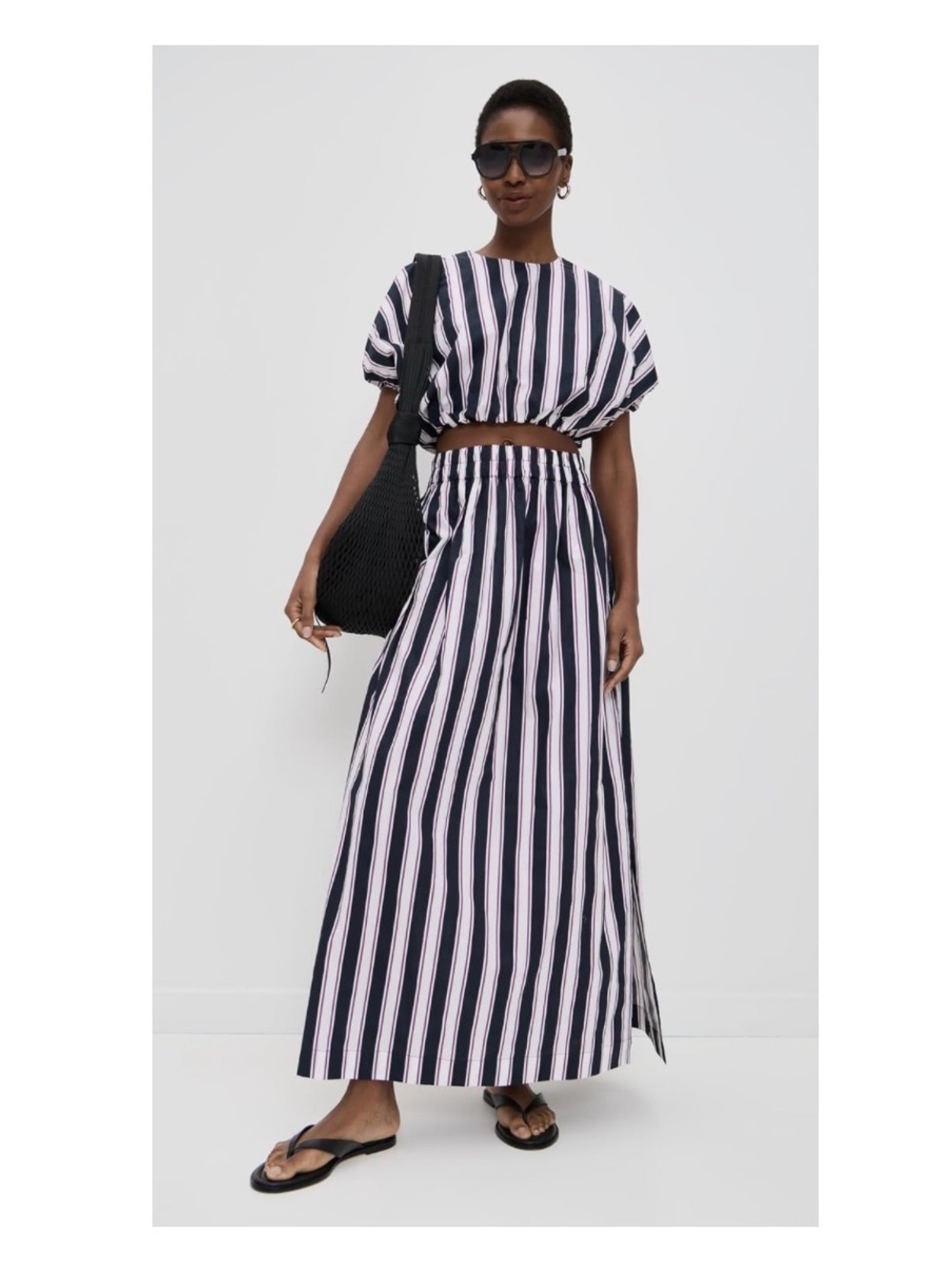 MIKOH Women's Delia Skirt + Opihi Top Striped Set X-Small new with tags